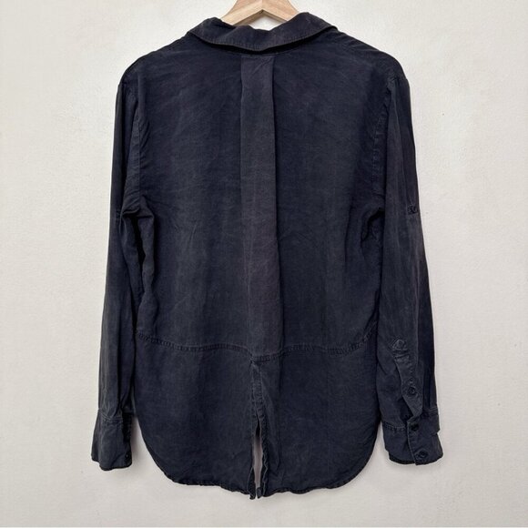 Anthropologie Womens Medium Grey Wash Cloth & Stone Buttondown Shirt - Picture 16 of 16